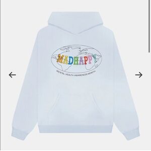 Madhappy Light Blue Hoodie with Colorful Logo